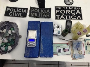 Homem Ã© preso com mais de 2Kg de drogas Peixoto de Azevedo 