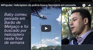 HelicÃ³ptero do Governo busca SecretÃ¡rio em pousada no fim de semana e empresÃ¡rio se revolta