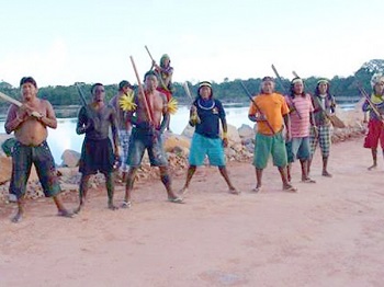 Ãndios ocupam alojamentos e canteiro de obras de usina hidrelÃ©trica no NortÃ£o