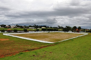 Lago II contaram com uma quadra vÃ´lei de areia e futevÃ´lei 