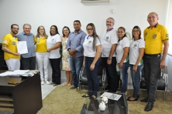 Prefeito Valtinho Miotto recebe Governador Distrital do Lions Clube de MT