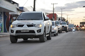 A COOGAVEPE realizou na tarde desta sexta-feira (21) mais uma ediÃ§Ã£o da carreata do Garimpeiro 