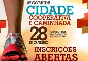 Hoje Ã© o Ãºltimo dia de inscriÃ§Ãµes para a 3Âª Corrida Cidade Cooperativa