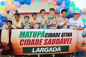 Etapa infantil do Projeto Vida Saudável realizado em Matupá 