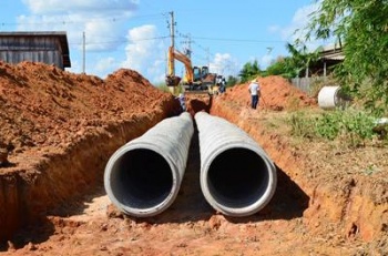 Prefeito da ordem de serviÃ§o para Drenagem de Ãguas Pluviais no Cidade Alta