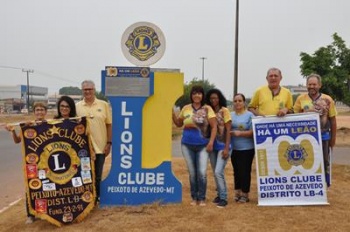 Governador do Lions Clube em MT visita Peixoto de Azevedo