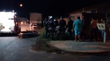 PM Ã© arremessado apÃ³s acidente de moto em Sinop 