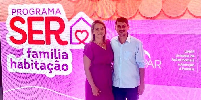 Prefeito e Primeira Dama estiveram no Lançamento do Ser Família Habitação