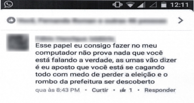 Internauta Ã© processado por criticar ex-prefeito 