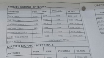 Pais de alunos do curso de direito irÃ£o processar Unic por desorganizaÃ§Ã£o em provas